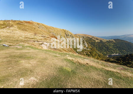 Rauen Wind fegte Landschaft am Hohneck Stockfoto