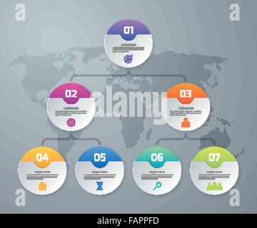 Vektor-Illustration-Infografik Stock Vektor