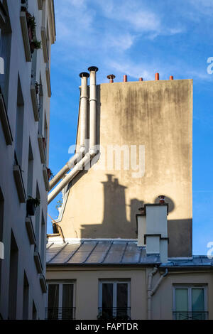 Chimeneas von Paris bauen. Stockfoto