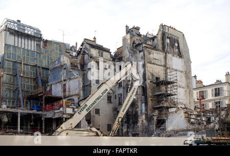 Renovierung des Kaufhaus Samaritaine, Chatelet, einschließlich des Baus der neuen öffentlichen Wohneinheiten, Paris, Frankreich Stockfoto