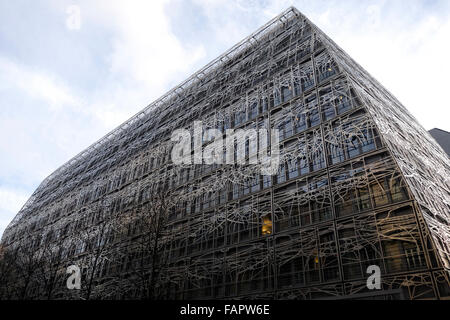 Metall-Dekoration im Art Nouveau Stil, auf den Aufbau von Ministerium für Kultur und Kommunikation, Paris, Frankreich. Stockfoto