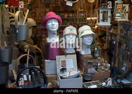 Sauna-Shop Shop Aitta, Helsinki, Finnland.  Sauna-Shop Anitta bietet Hunderte von finnische Sauna / Sauna Bad Artikel und Geschenkideen Stockfoto