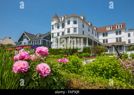 Viktorianisches Haus auf Resort Insel Mackinac Island in Michigan Stockfoto