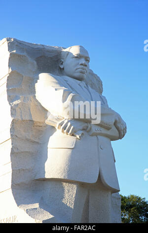 Das Martin Luther King, Junior, Denkmal, auf der Mall in Washington DC, USA Stockfoto