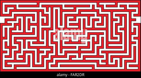 Vektor-Illustration von Panorama Labyrinth Stock Vektor