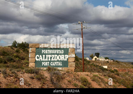 Calitzdorp auf Route 62 in der kleinen Karoo-Region in Südafrika Stockfoto