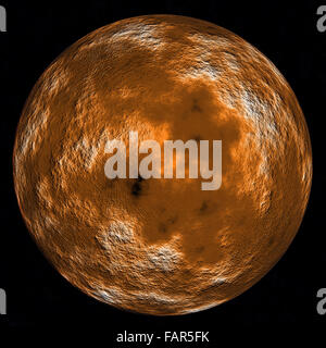 hohe Auflösung gerendert Planeten Mars Stockfoto