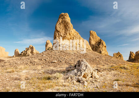 Trona Pinnacles in der Nähe von Ridgecrest, Kalifornien Stockfoto