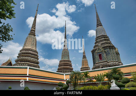 Ansicht des Wat Pho in Bangkok, Thailand Stockfoto