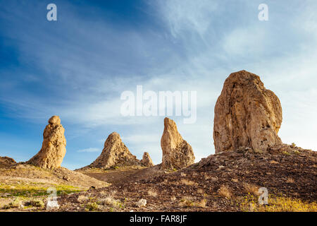 Trona Pinnacles in der Nähe von Ridgecrest, Kalifornien Stockfoto