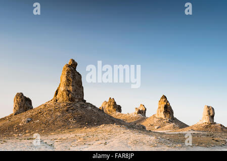 Trona Pinnacles in der Nähe von Ridgecrest, Kalifornien Stockfoto