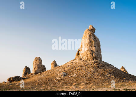 Trona Pinnacles in der Nähe von Ridgecrest, Kalifornien Stockfoto