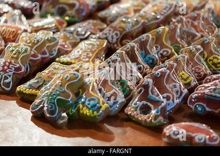 Weihnachten-Lebkuchen Stockfoto