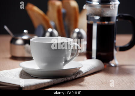 Stock Bild von der Kaffee-Presse Stockfoto