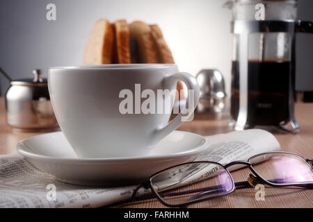 Stock Bild von der Kaffee-Presse Stockfoto
