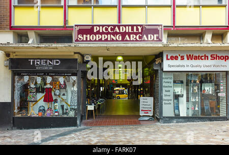 Piccadilly Einkaufspassage in Hanley, Stoke-on-Trent Stockfoto