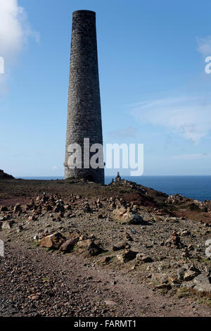 Geevor tin mine, Pendeen, Penzance, Cornwall, UK. Stockfoto