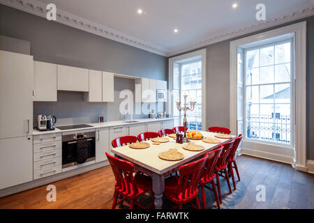 Edgar House, Bath. Vermietung Wohnungen in einem georgianischen Gebäude auf George Street, Bath. Stockfoto