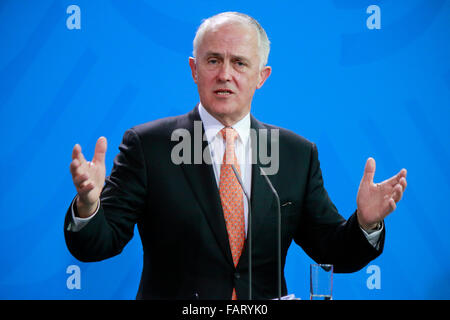 Malcolm Turnbull - Treffen der dt. Bundeskanzlerin Mit Dem Australischen Ministerpraesidenten, Bundeskanzleramt, 13. 20 November Stockfoto