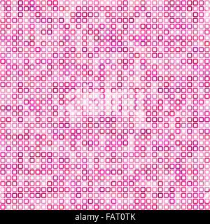 Rosa quadratischen Pixeln Mosaik Hintergrund Stock Vektor