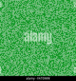 Grünen quadratischen Pixeln Mosaik Hintergrund Stock Vektor