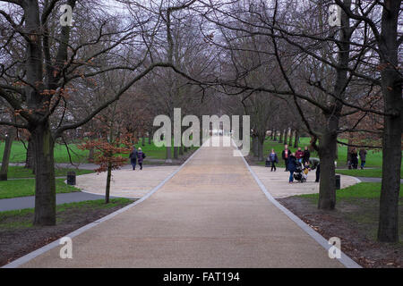 Greenwich Park im winter Stockfoto