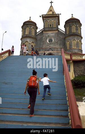 Pattumala Matha Kirche, Kerala, Indien Stockfoto