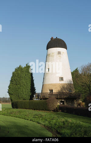 Die alte Windmühle am Thorney in Cambridgeshire im Venn. Erbaut im Jahre 1787 ursprünglich mit sechs Segel jetzt einen inländischen Wohnsitz. Stockfoto