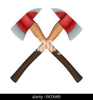 Feuerwehrmann-Achsen-symbol Stockfoto