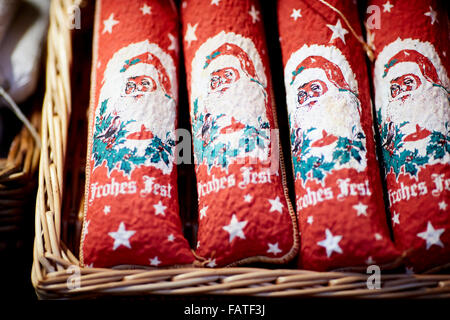 Chester Stadtzentrum deutsche Styke Weihnachtsmarkt Märkte 2015 Basar Hersteller Händler Händler unabhängigen Läden Käufer Verkäufer s Stockfoto