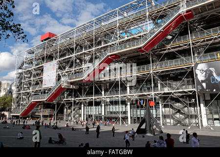 Centre Georges Pompidou in Paris, Frankreich. Stockfoto