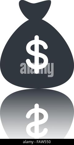 Geld-Beutel-Symbol Stock Vektor