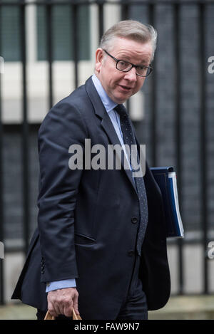 Minister verlassen 10 Downing Street vor Premierminister Fragen.  Mitwirkende: Michael Gove Where: London, Vereinigtes Königreich bei: 25. November 2015 Stockfoto