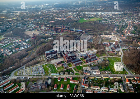 Welt Kultur Erbe Zollverein Essen, Folkwang Universität der Künste - SANAA-Gebäude, Gelsenkirchen, Essen, Red Dot Museum Stockfoto