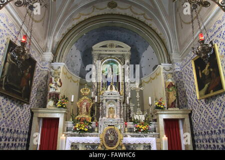 Israel, Jerusalem, die geschmückten Kirche des St. Johannes des Täufers in Ein Karem am Fest der Geburt Christi von Johannes dem Täufer Stockfoto