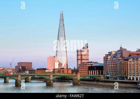 London, die Scherbe bei Sonnenuntergang Stockfoto