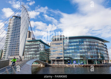 BBC an der Medienstadt UK, Salford Quays, Manchester, England, UK Stockfoto
