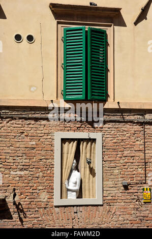 Italien, Toskana, Siena, Trompe l'oeil Stockfoto