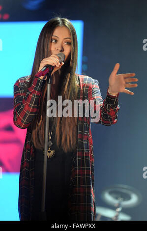 Jasmin Thompson am Sanremo Giovani 2015 im Ariston Theater Featuring durchführen: Jasmine Thompson erklingt am Sanremo Giovani 2015 in der Ariston Theater wo: Sanremo, Italien: 28. November 2015 Stockfoto