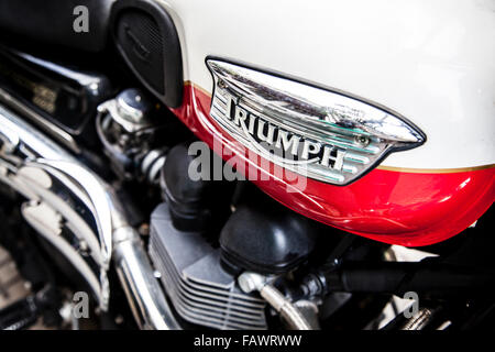 Oldtimer British Triumph Trident-Motorrad Stockfoto