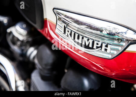 Oldtimer British Triumph Trident-Motorrad Stockfoto