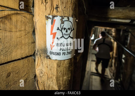 In erbaut den unterirdischen Tunnel von Sarajevo 1993 während der Belagerung von Sarajevo, die Stadt mit bosnischen gehaltenen Territorium zu verknüpfen Stockfoto