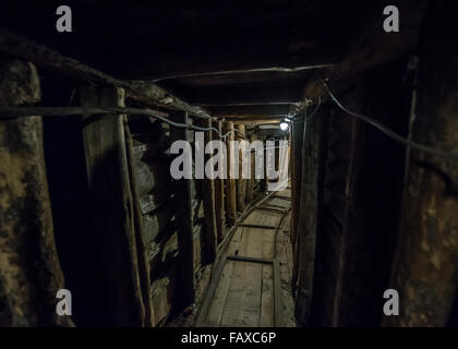 In erbaut den unterirdischen Tunnel von Sarajevo 1993 während der Belagerung von Sarajevo, die Stadt mit bosnischen gehaltenen Territorium zu verknüpfen Stockfoto