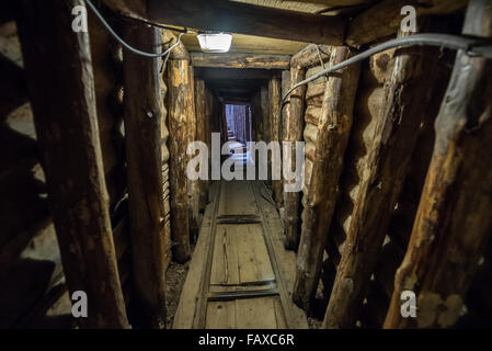 In erbaut den unterirdischen Tunnel von Sarajevo 1993 während der Belagerung von Sarajevo, die Stadt mit bosnischen gehaltenen Territorium zu verknüpfen Stockfoto