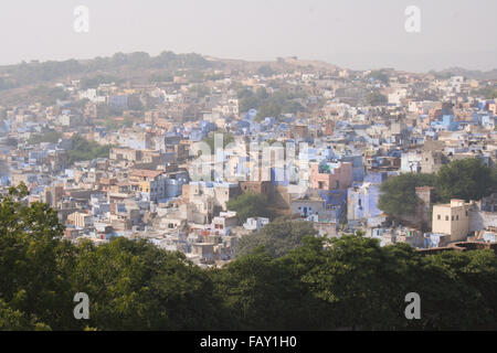 30. November 2015, Jodhpur, Rajasthan, Indien. Die blaue Stadt Jodhpur. Entdecken die Freuden die blaue Stadt Jodhpur Stockfoto