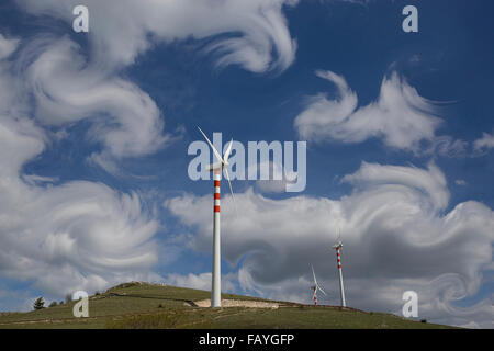 Windige Äolischen park Stockfoto