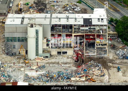 Luftaufnahme, Abbrucharbeiten im Opel-Werk 1, automotive, strukturelle Veränderungen, auto-Industrie, Bochum, Ruhrgebiet, Stockfoto