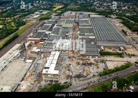 Luftaufnahme, Abbrucharbeiten im Opel-Werk 1, automotive, strukturelle Veränderungen, auto-Industrie, Bochum, Ruhrgebiet, Stockfoto