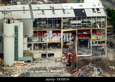 Luftaufnahme, Abbrucharbeiten im Opel-Werk 1, automotive, strukturelle Veränderungen, auto-Industrie, Bochum, Ruhrgebiet, Stockfoto