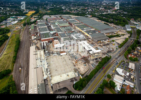 Luftaufnahme, Abbrucharbeiten im Opel-Werk 1, automotive, strukturelle Veränderungen, auto-Industrie, Bochum, Ruhrgebiet, Stockfoto